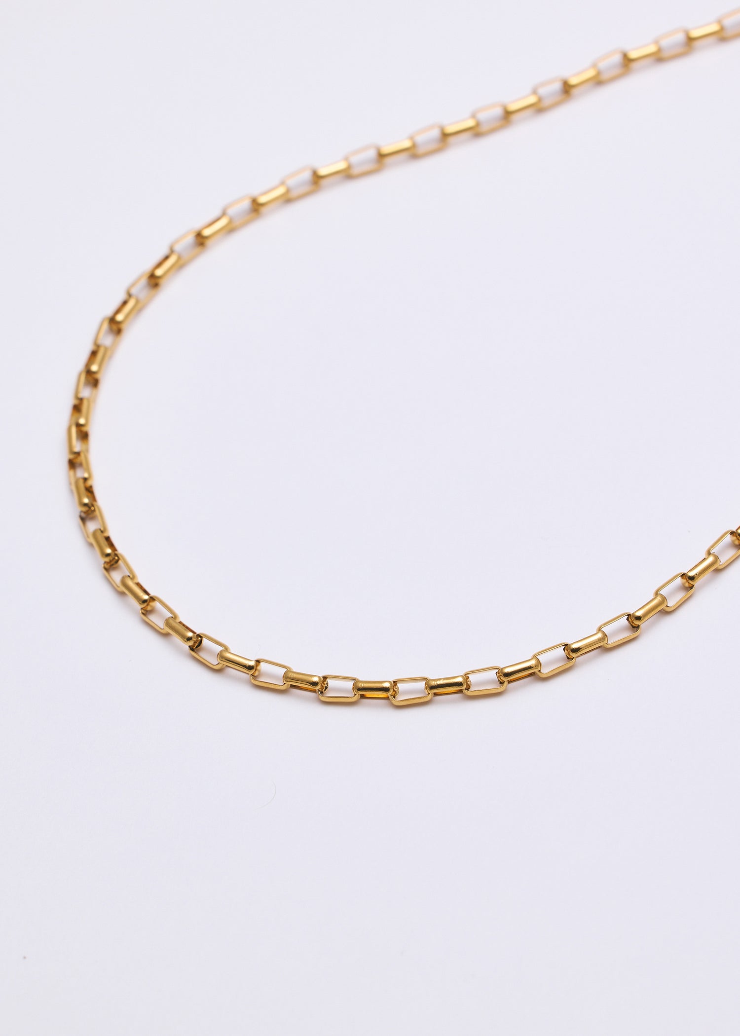 ゴールド]ボックスチェーンネックレス – FLOA