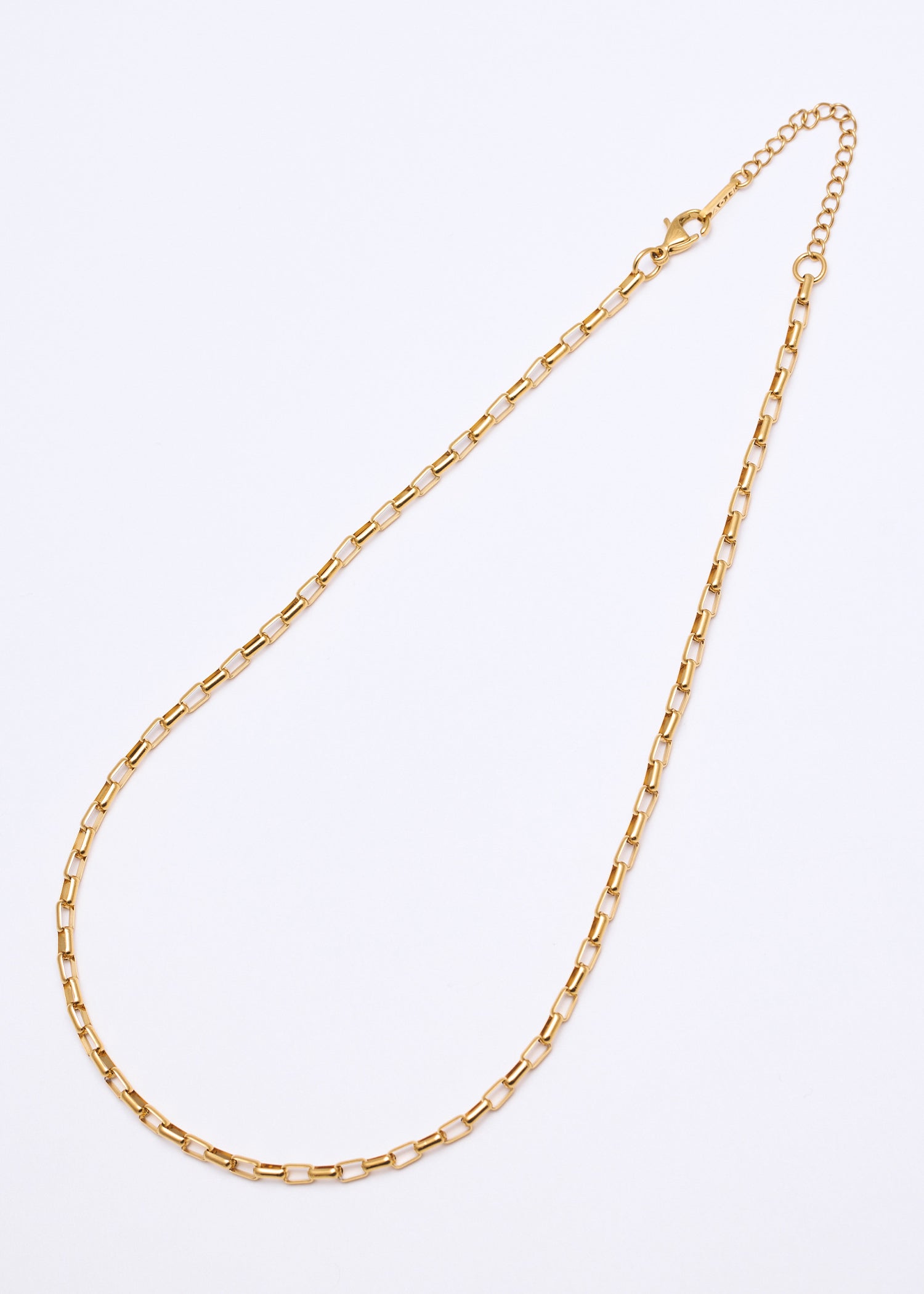 ゴールド]ボックスチェーンネックレス – FLOA