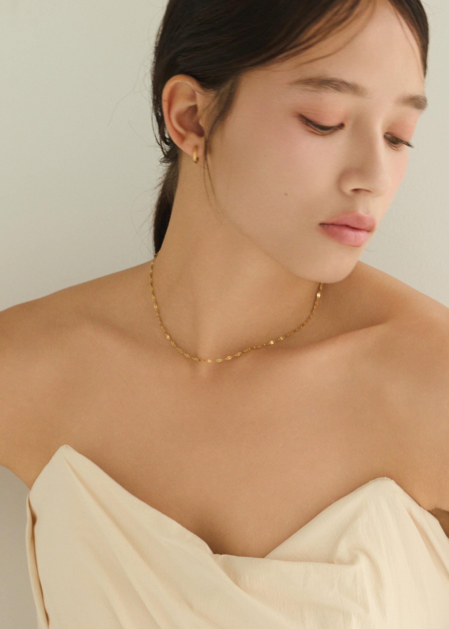 glitter ゴールド チェーンネックレス　8.5ミリ　45センチ glitter ゴールド チェーンネックレス 8.5ミリ 45センチ