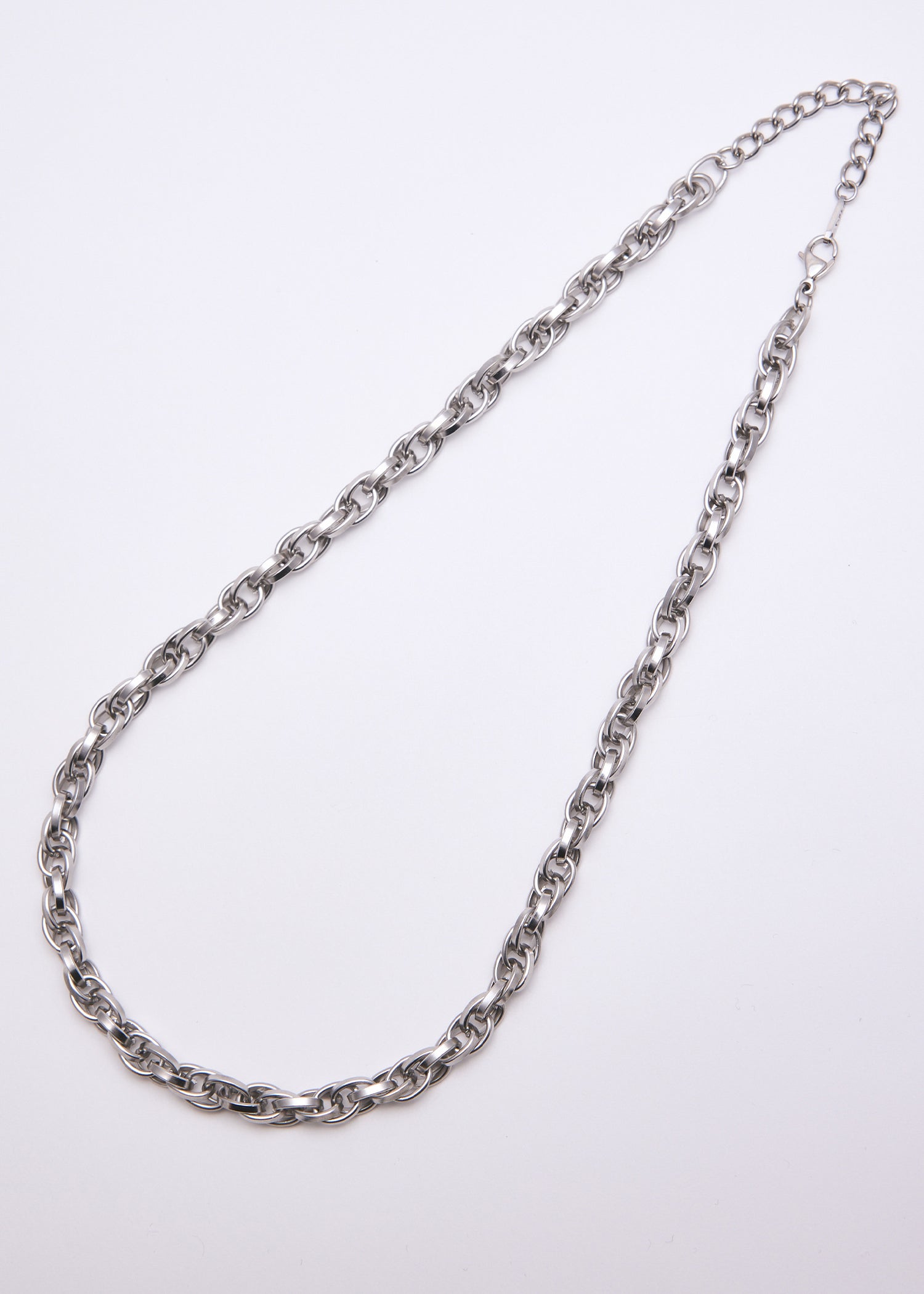 ペブルシルバー Hボリュームネックレス S925 スパイラル 花 螺旋 ネックレス [fhns029-silver