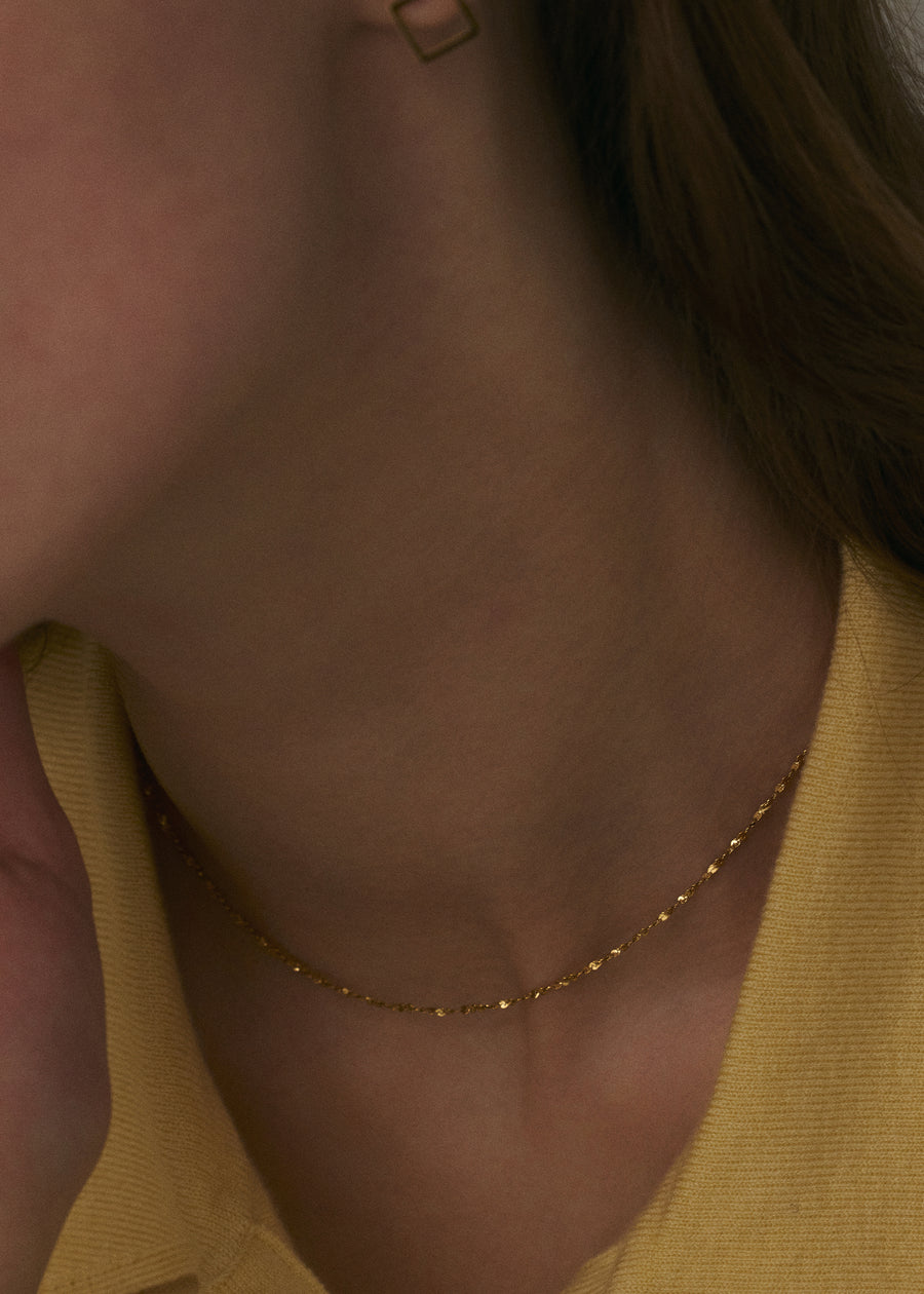 [ゴールド]リーフネックレス