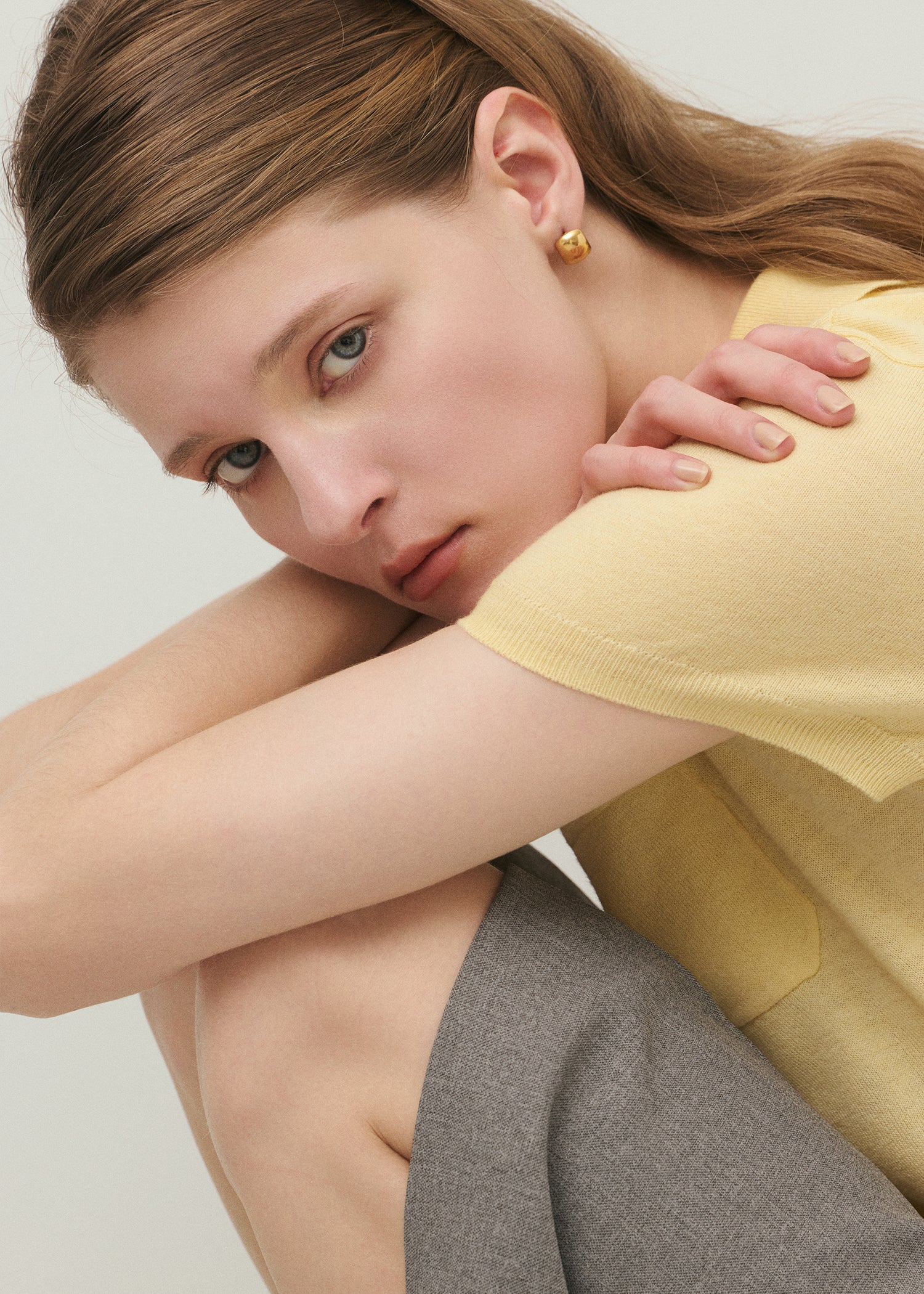 ゴールド ピアス 一目惚れ 1.5*1cm ゴールド]カーブビットピアス – FLOA