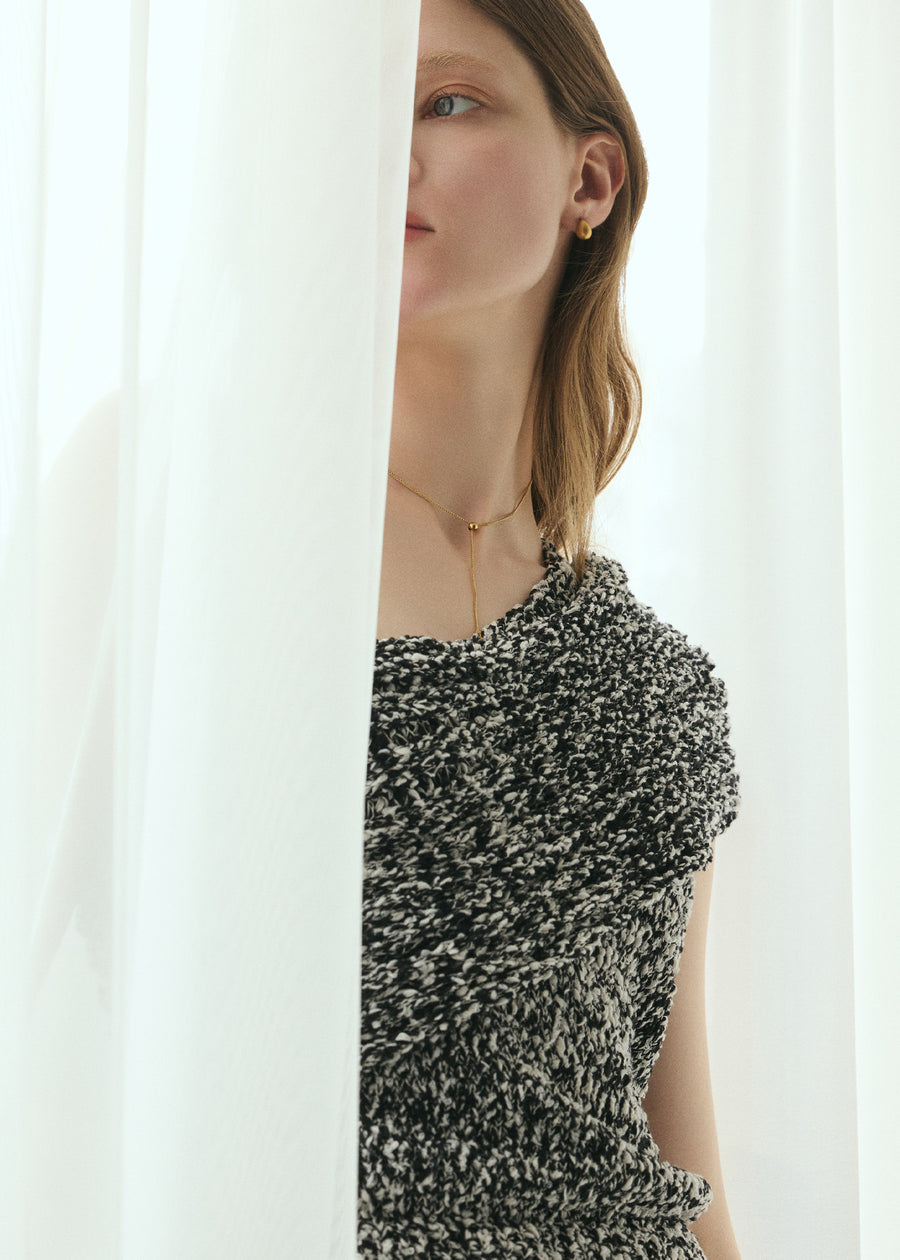 [ゴールド]スライドボールネックレス