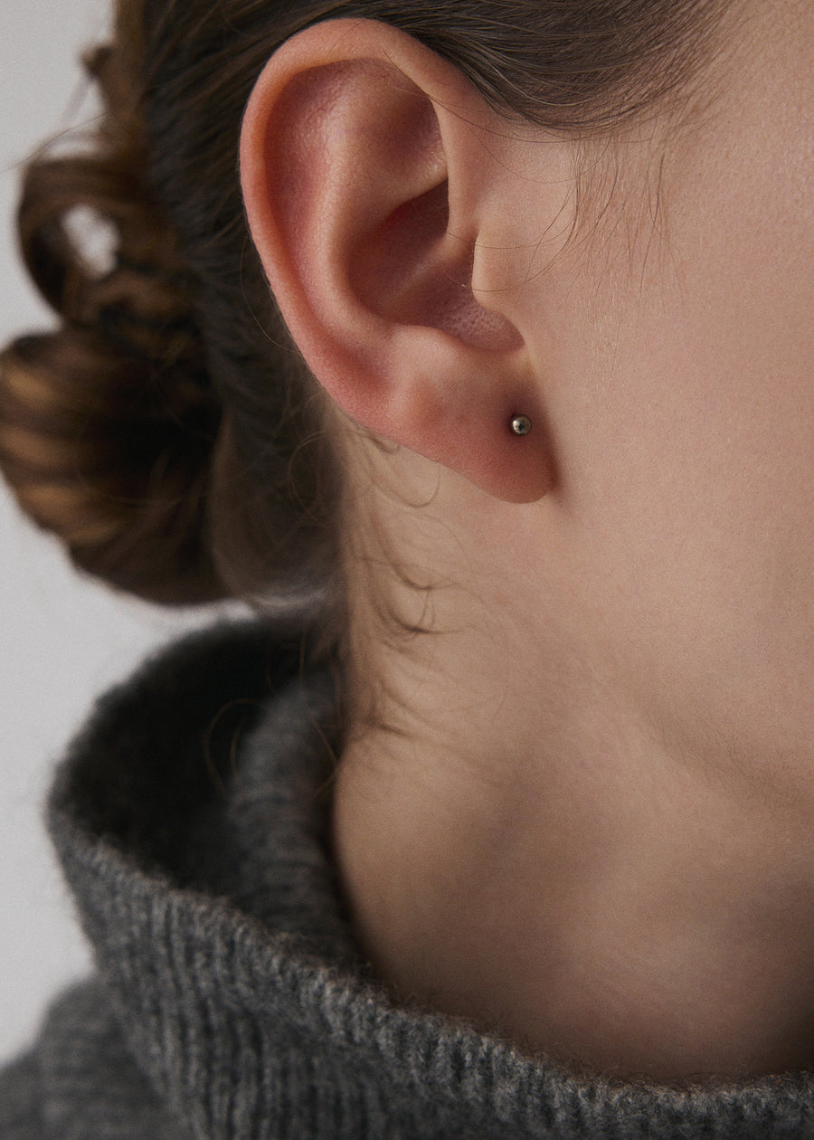 [シルバー]ピンボールピアス