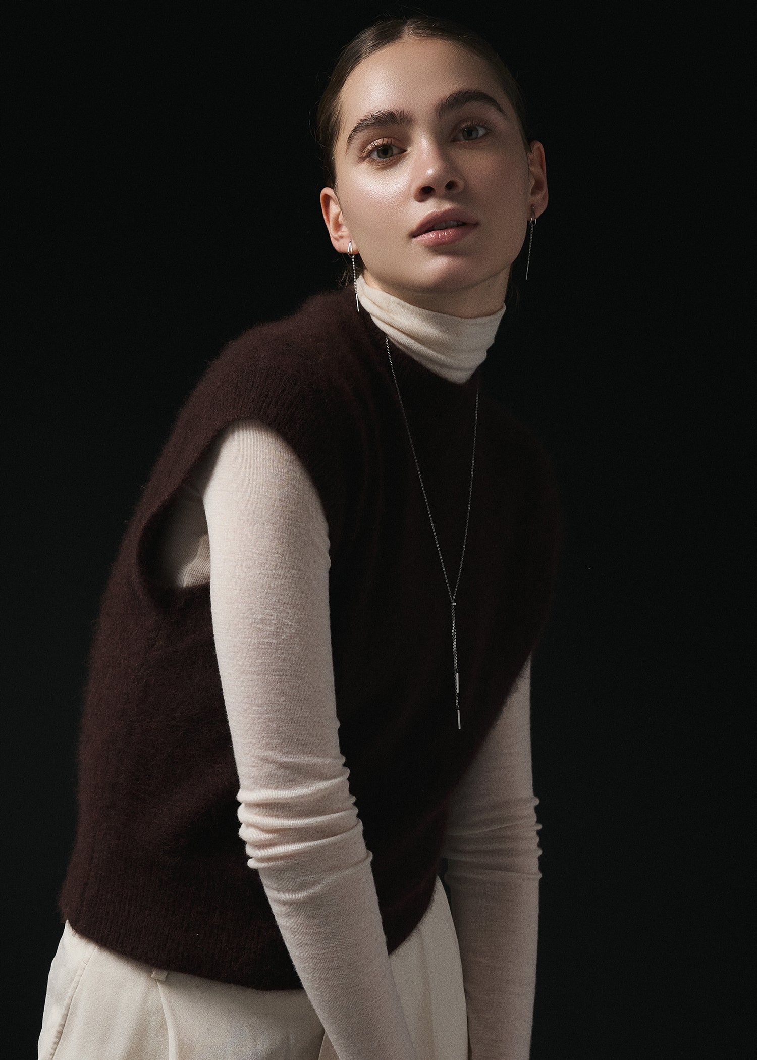 お値下げ【ANN DEMEULEMEESTER】チェーンフリンジ ピアス シルバー]フリンジチェーンピアス – FLOA